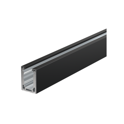 Black Anodized Glass Base Rail