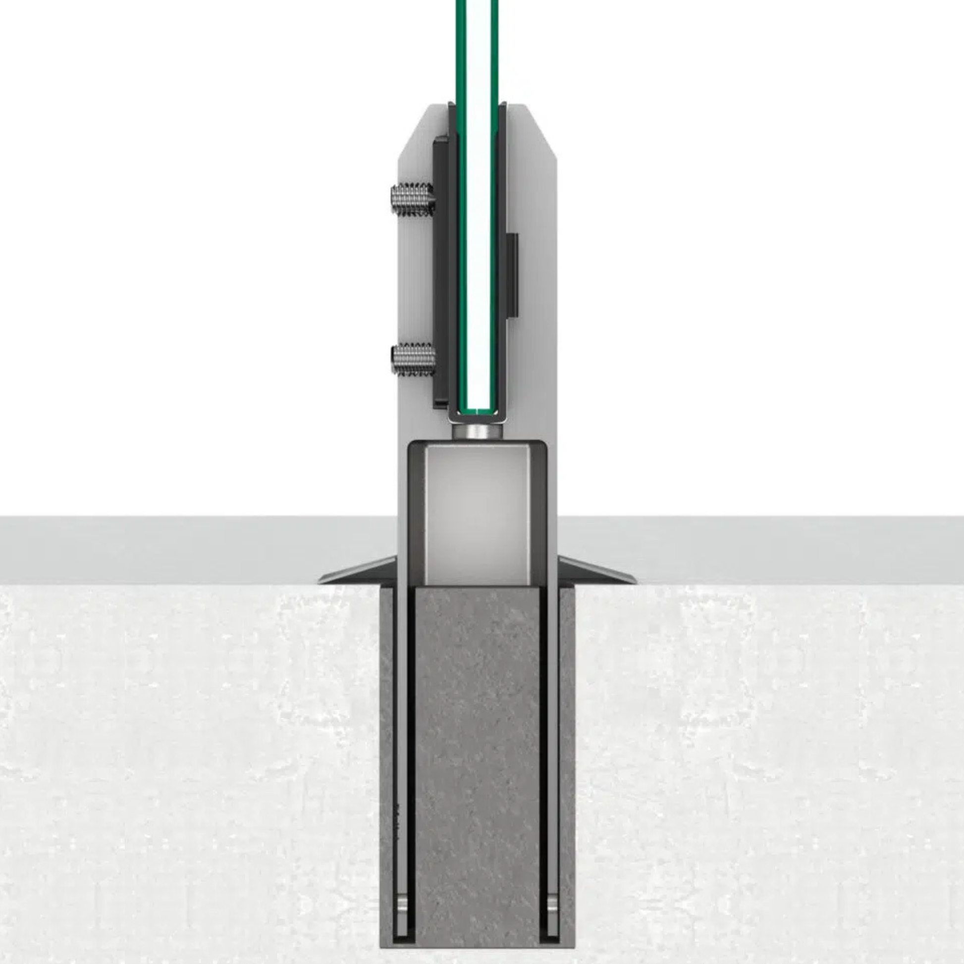 core drill glass spigot cutaway