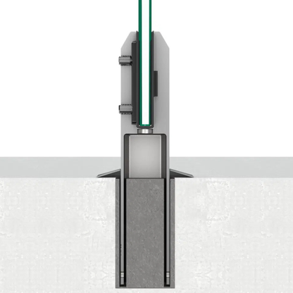 core drill glass spigot cutaway