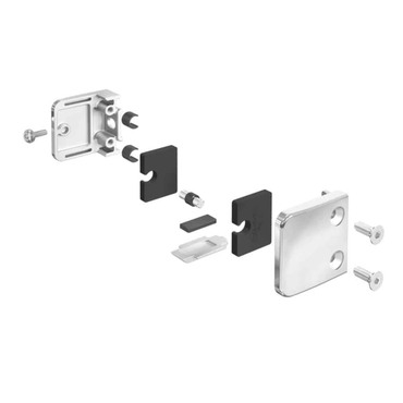 glass panel clamp hardware