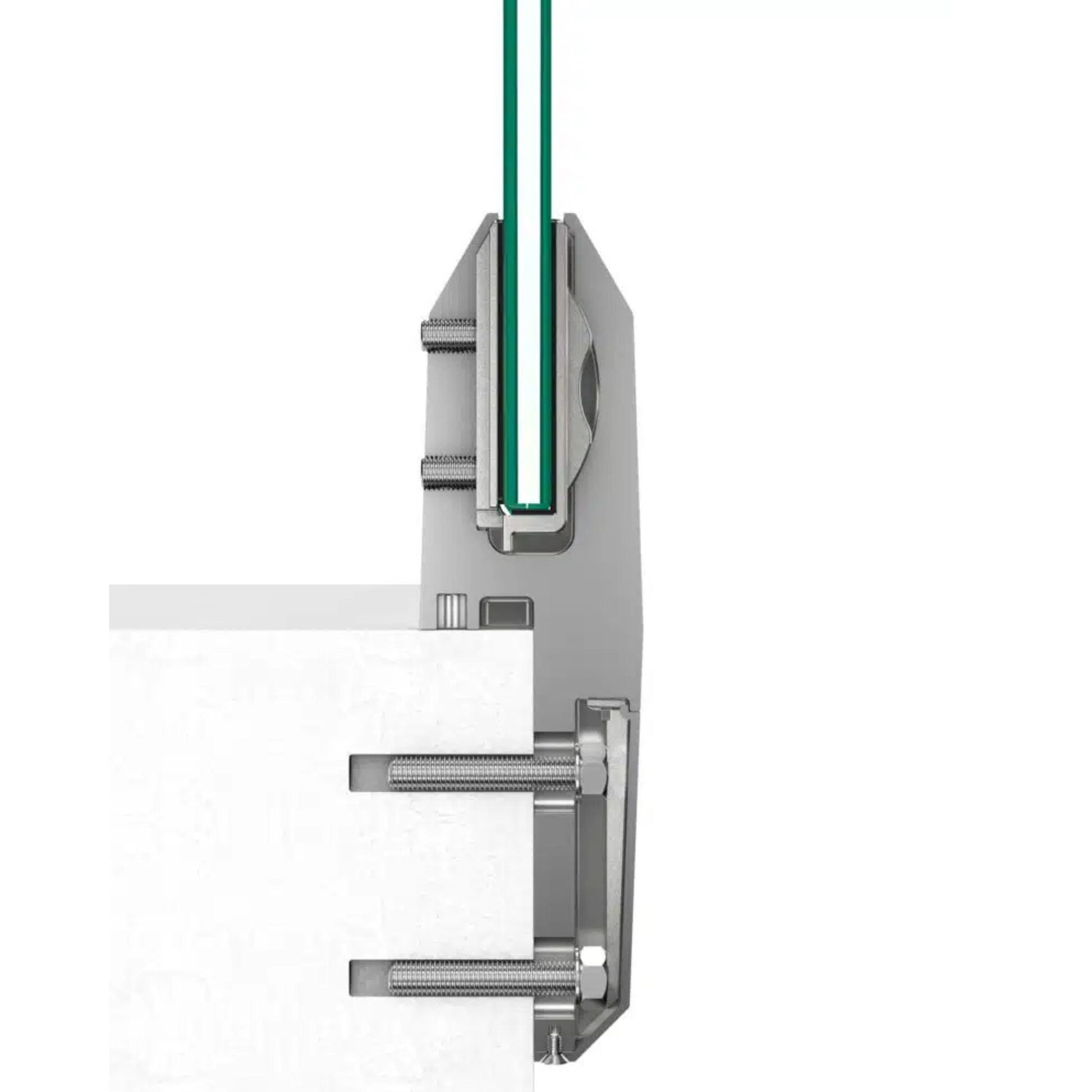 tilt lock edge spigot side view